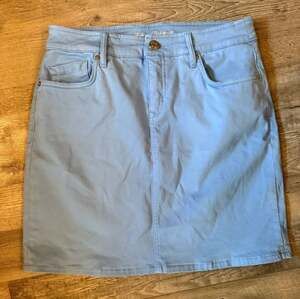 Tommy Bahama Boracay Beach Short Skirt Size 4 Light Blue Denim
